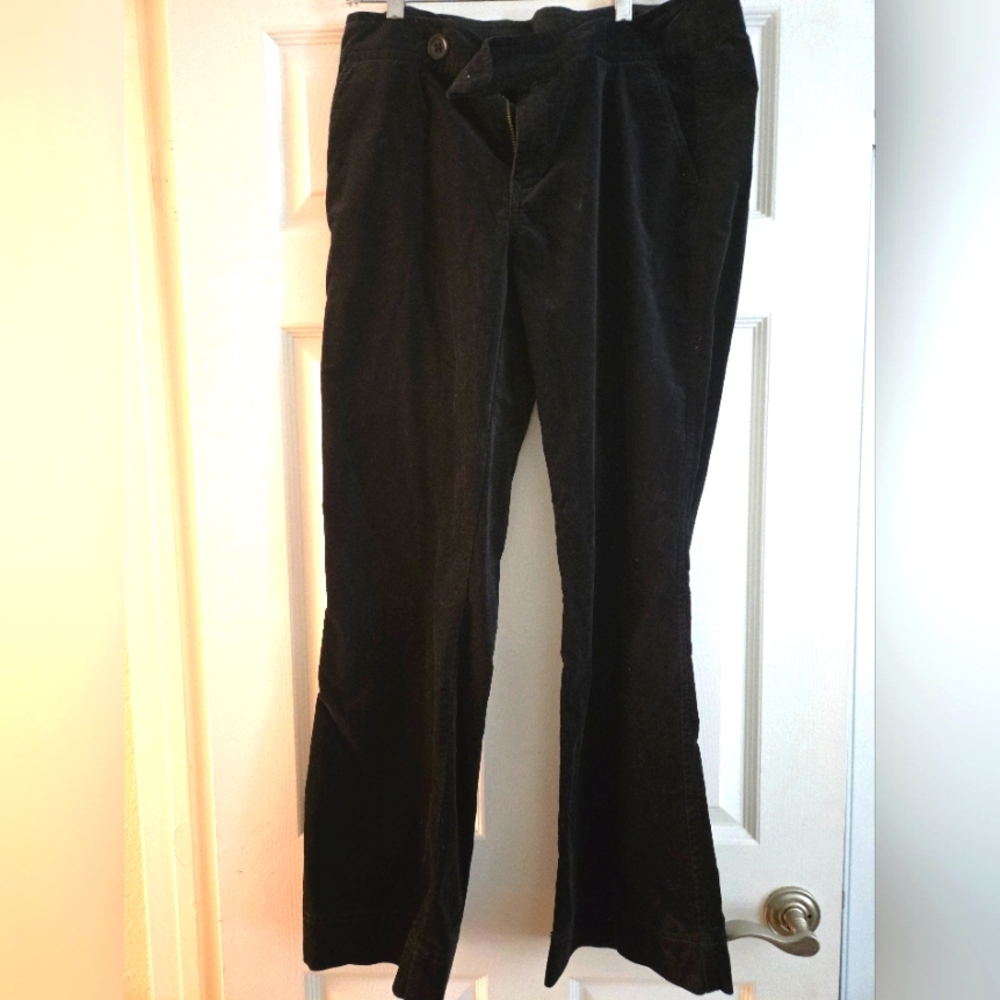 Eddie Bauer velveteen dress pant. Black. 12
